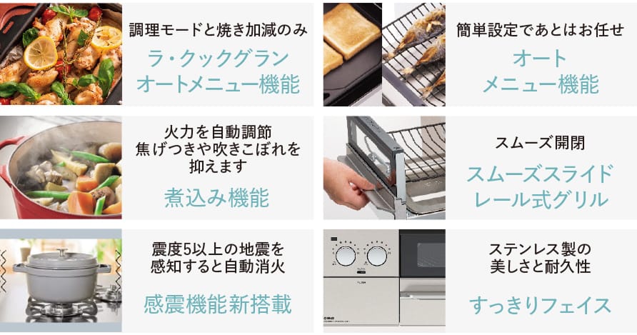 Siセンサーコンロのポイント